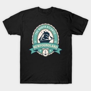 Newfoundland of The North Atlantic Badge T-Shirt